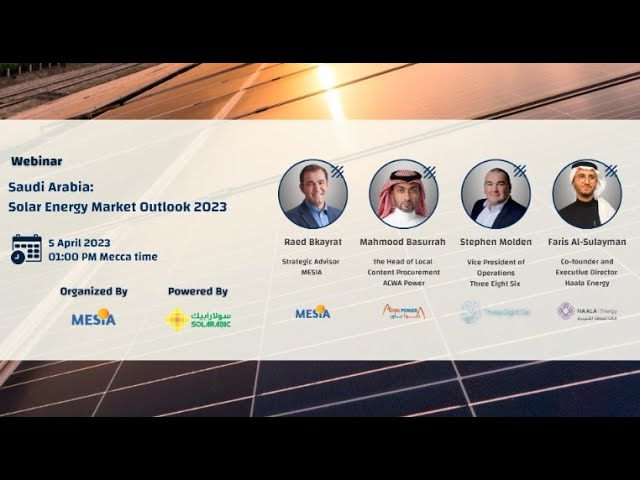 Saudi Arabia Solar Energy Market Outlook 2023