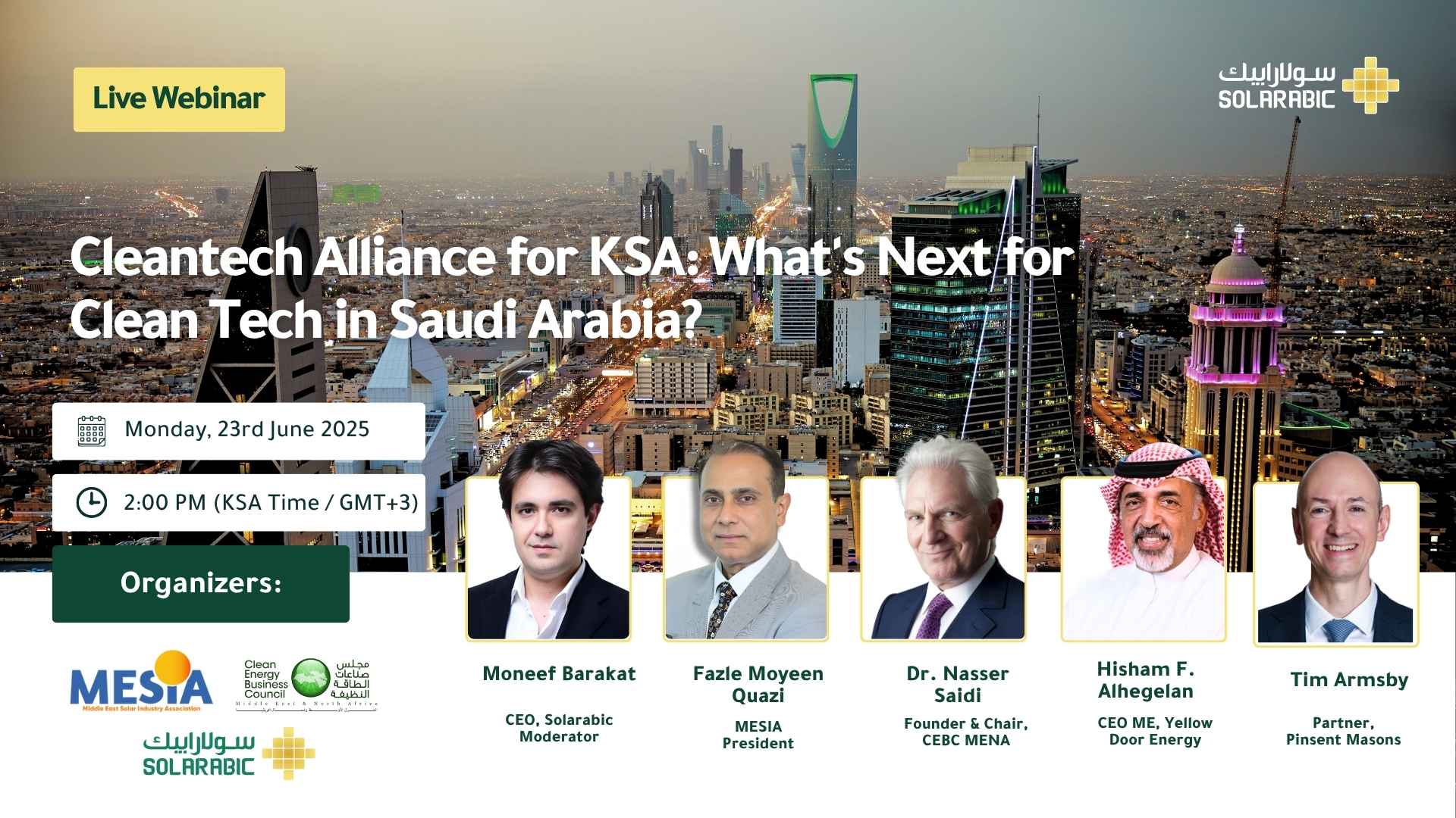 Cleantech Alliance for KSA: What’s Next for Clean Tech in Saudi Arabia?