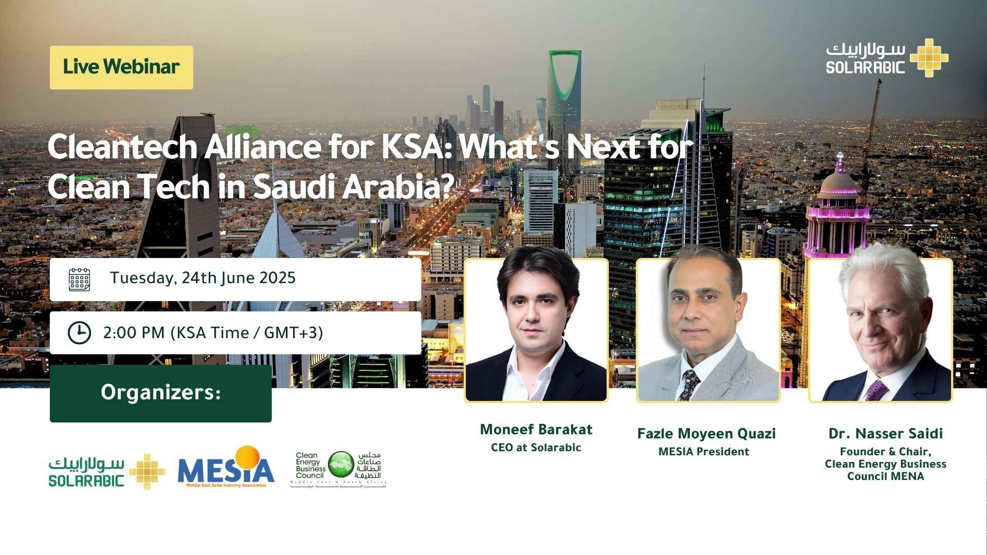 Cleantech Alliance for KSA: What’s Next for Clean Tech in Saudi Arabia