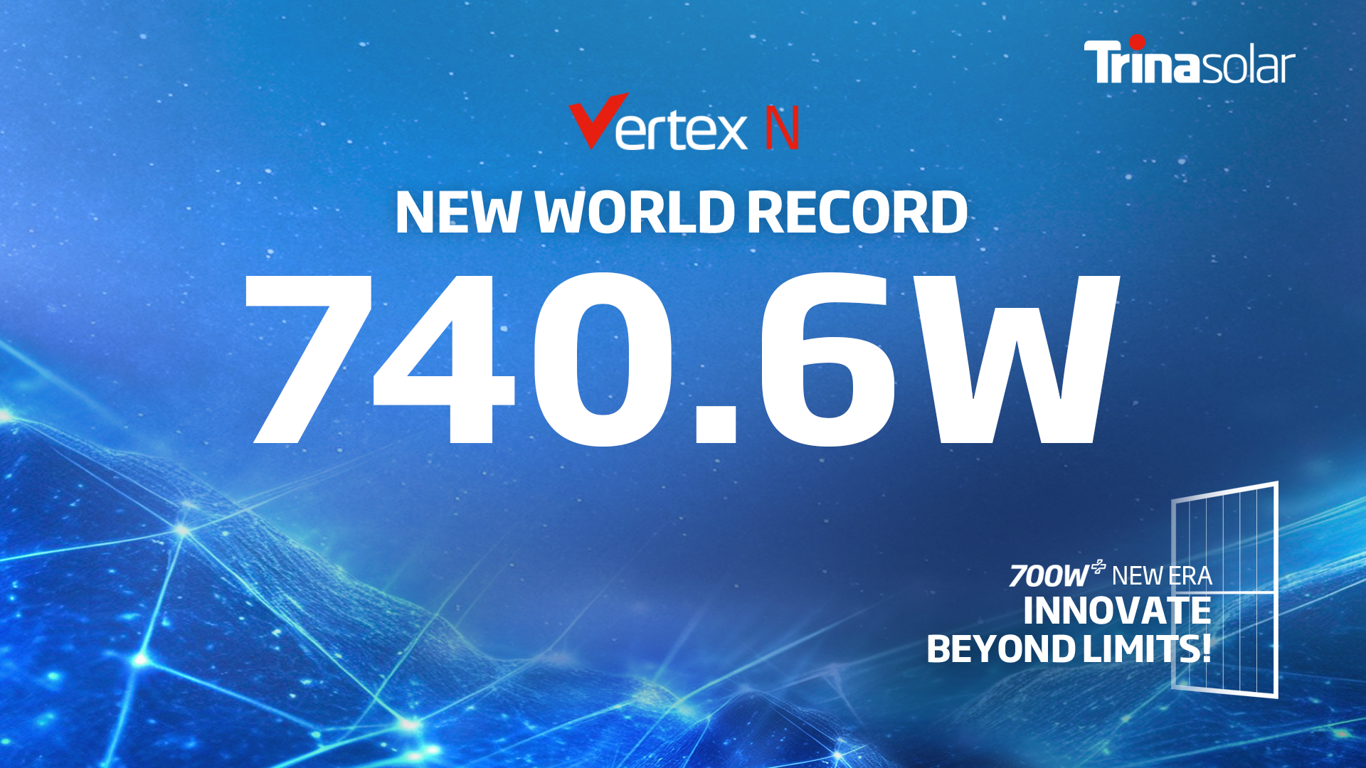 Trina Solar sets 26th World Record